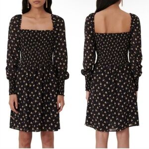 maje Floral Long Sleeve
Smocked Dress